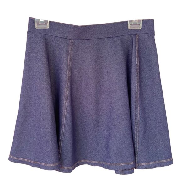 ❤️ 🆕 H&M Short skater skirt blue small soft fabric 🔥✨🔥 - Picture 8 of 8